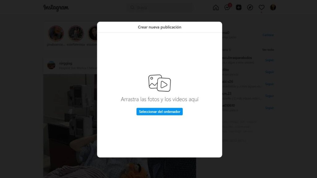 Cómo Subir Fotos a Instagram desde una PC